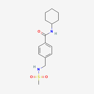 N-cyclohexyl-4-{[(methylsulfonyl)amino]methyl}benzamide