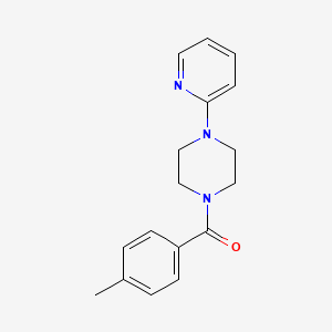 molecular formula C17H19N3O B5549208 1-(4-methylbenzoyl)-4-(2-pyridinyl)piperazine 