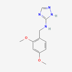 molecular formula C11H14N4O2 B5549225 N-(2,4-dimethoxybenzyl)-1H-1,2,4-triazol-3-amine 