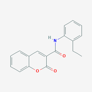molecular formula C18H15NO3 B5549232 N-(2-ethylphenyl)-2-oxo-2H-chromene-3-carboxamide 