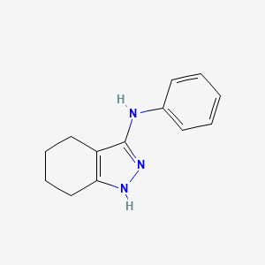 molecular formula C13H15N3 B5549252 N-phenyl-4,5,6,7-tetrahydro-1H-indazol-3-amine 