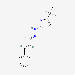 3-phenylacrylaldehyde (4-tert-butyl-1,3-thiazol-2-yl)hydrazone