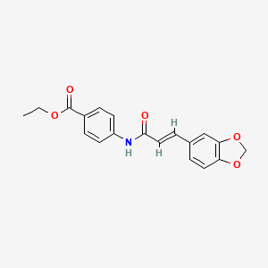 ethyl 4-{[3-(1,3-benzodioxol-5-yl)acryloyl]amino}benzoate