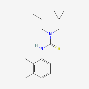 molecular formula C16H24N2S B5549369 N-(环丙基甲基)-N'-(2,3-二甲基苯基)-N-丙基硫脲 