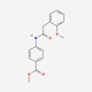molecular formula C17H17NO4 B5549408 methyl 4-{[(2-methoxyphenyl)acetyl]amino}benzoate 