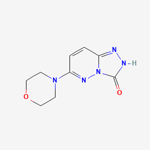 molecular formula C9H11N5O2 B5549419 6-(4-morpholinyl)[1,2,4]triazolo[4,3-b]pyridazin-3(2H)-one 