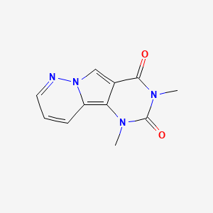 molecular formula C11H10N4O2 B5549536 1,3-dimethylpyrimido[4',5':3,4]pyrrolo[1,2-b]pyridazine-2,4(1H,3H)-dione 