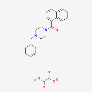1-(3-cyclohexen-1-ylmethyl)-4-(1-naphthoyl)piperazine oxalate
