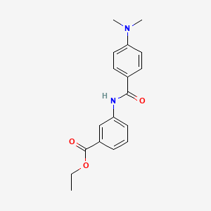 molecular formula C18H20N2O3 B5549563 ethyl 3-{[4-(dimethylamino)benzoyl]amino}benzoate 
