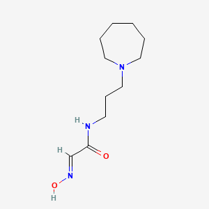 N-[3-(1-azepanyl)propyl]-2-(hydroxyimino)acetamide