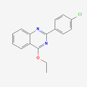 molecular formula C16H13ClN2O B5549608 2-(4-chlorophenyl)-4-ethoxyquinazoline 