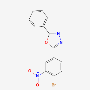 2-(4-bromo-3-nitrophenyl)-5-phenyl-1,3,4-oxadiazole