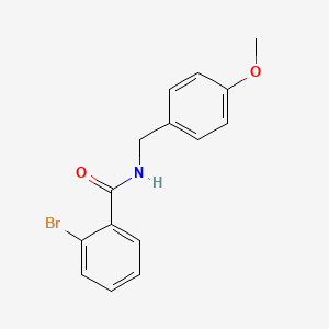 molecular formula C15H14BrNO2 B5549651 2-溴-N-(4-甲氧基苄基)苯甲酰胺 CAS No. 5347-33-1