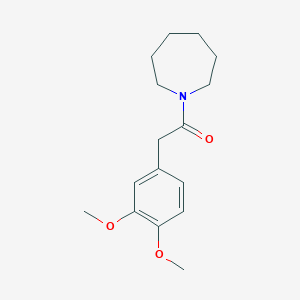 molecular formula C16H23NO3 B5549709 1-[(3,4-二甲氧基苯基)乙酰基]氮杂环己烷 