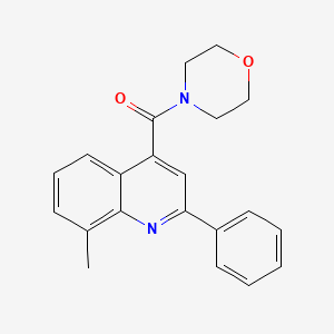 molecular formula C21H20N2O2 B5549718 8-methyl-4-(4-morpholinylcarbonyl)-2-phenylquinoline 
