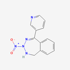 3-nitro-5-(3-pyridinyl)-2,3-dihydro-1H-2,3,4-benzotriazepine