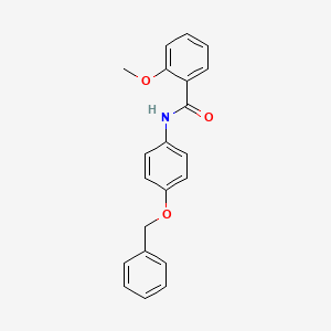 molecular formula C21H19NO3 B5549766 N-[4-(苯甲氧基)苯基]-2-甲氧基苯甲酰胺 