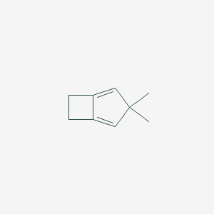 molecular formula C9H12 B055498 3,3-Dimethylbicylo(3.2.0)hepta-1,4-diene CAS No. 111869-26-2