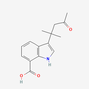 3-(1,1-dimethyl-3-oxobutyl)-1H-indole-7-carboxylic acid