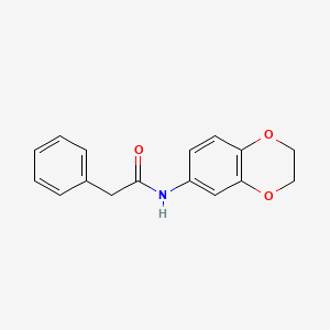 N-(2,3-dihydro-1,4-benzodioxin-6-yl)-2-phenylacetamide