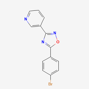 molecular formula C13H8BrN3O B5549921 3-[5-(4-bromophenyl)-1,2,4-oxadiazol-3-yl]pyridine 