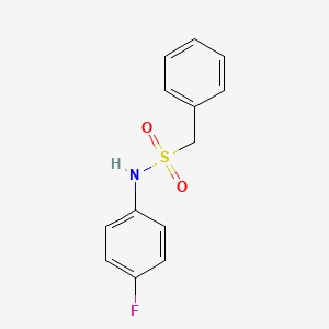 molecular formula C13H12FNO2S B5549982 N-(4-fluorophenyl)-1-phenylmethanesulfonamide 