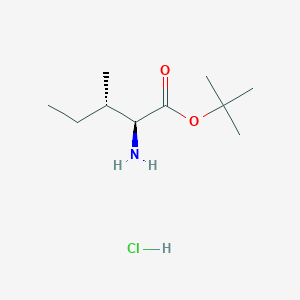 molecular formula C10H22ClNO2 B555015 L-Isoleucine tert-Butyl Ester Hydrochloride CAS No. 69320-89-4