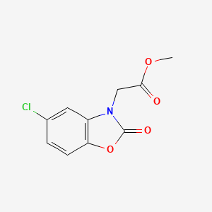 molecular formula C10H8ClNO4 B5550197 methyl (5-chloro-2-oxo-1,3-benzoxazol-3(2H)-yl)acetate 