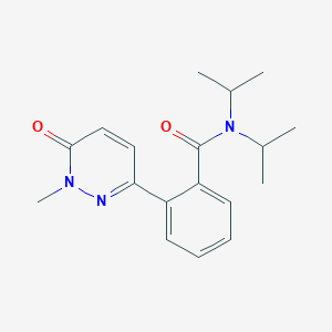 molecular formula C18H23N3O2 B5550206 N,N-diisopropyl-2-(1-methyl-6-oxo-1,6-dihydropyridazin-3-yl)benzamide 