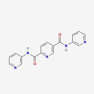 molecular formula C17H13N5O2 B5550220 N,N'-di-3-pyridinyl-2,5-pyridinedicarboxamide 