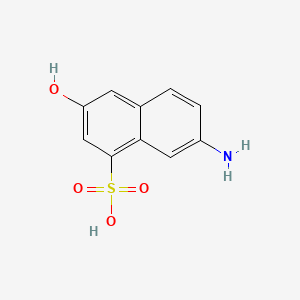 molecular formula C10H9NO4S B5550222 7-氨基-3-羟基-1-萘磺酸 CAS No. 86-61-3