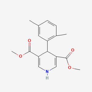 molecular formula C17H19NO4 B5550236 4-(2,5-二甲基苯基)-1,4-二氢-3,5-吡啶二甲酸二甲酯 