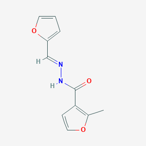 molecular formula C11H10N2O3 B5550289 N'-(2-furylmethylene)-2-methyl-3-furohydrazide 