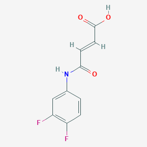 molecular formula C10H7F2NO3 B5550308 4-[(3,4-二氟苯基)氨基]-4-氧代-2-丁烯酸 