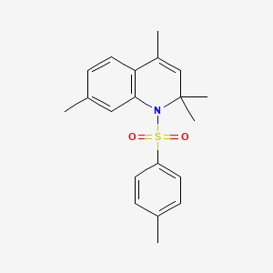 molecular formula C20H23NO2S B5550337 2,2,4,7-tetramethyl-1-[(4-methylphenyl)sulfonyl]-1,2-dihydroquinoline 