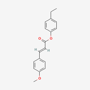 molecular formula C18H18O3 B5550416 3-(4-甲氧基苯基)丙烯酸-4-乙基苯酯 