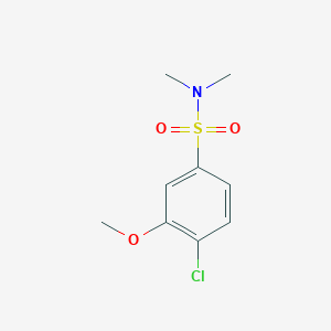 molecular formula C9H12ClNO3S B5550437 4-chloro-3-methoxy-N,N-dimethylbenzenesulfonamide 