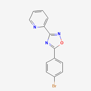 molecular formula C13H8BrN3O B5550517 2-[5-(4-bromophenyl)-1,2,4-oxadiazol-3-yl]pyridine 