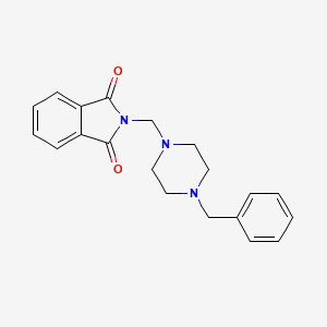 molecular formula C20H21N3O2 B5550565 2-[(4-benzyl-1-piperazinyl)methyl]-1H-isoindole-1,3(2H)-dione CAS No. 95700-98-4
