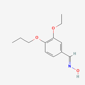 molecular formula C12H17NO3 B5550568 3-ethoxy-4-propoxybenzaldehyde oxime 