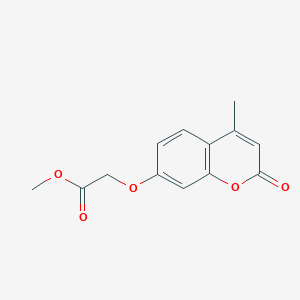 molecular formula C13H12O5 B5550572 methyl [(4-methyl-2-oxo-2H-chromen-7-yl)oxy]acetate CAS No. 89316-64-3