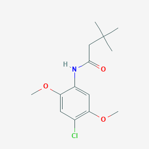 molecular formula C14H20ClNO3 B5550676 N-(4-chloro-2,5-dimethoxyphenyl)-3,3-dimethylbutanamide 