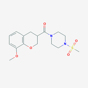 1-[(8-methoxy-3,4-dihydro-2H-chromen-3-yl)carbonyl]-4-(methylsulfonyl)piperazine