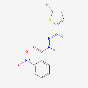 N'-[(5-bromo-2-thienyl)methylene]-2-nitrobenzohydrazide