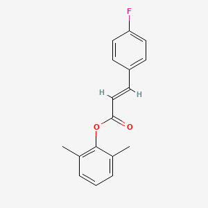 molecular formula C17H15FO2 B5550787 2,6-dimethylphenyl 3-(4-fluorophenyl)acrylate 