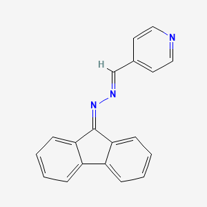 molecular formula C19H13N3 B5550851 isonicotinaldehyde 9H-fluoren-9-ylidenehydrazone 
