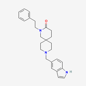 9-(1H-indol-5-ylmethyl)-2-(2-phenylethyl)-2,9-diazaspiro[5.5]undecan-3-one