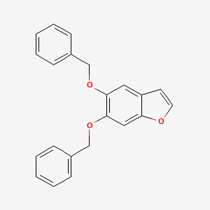molecular formula C22H18O3 B5550937 5,6-bis(benzyloxy)-1-benzofuran 