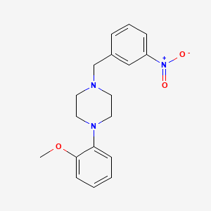 molecular formula C18H21N3O3 B5550970 1-(2-methoxyphenyl)-4-(3-nitrobenzyl)piperazine 