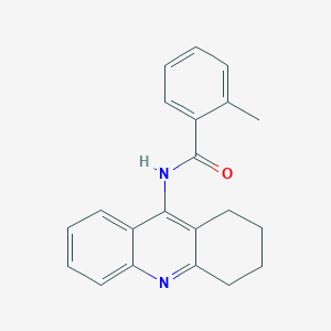 molecular formula C21H20N2O B5551004 2-methyl-N-(1,2,3,4-tetrahydro-9-acridinyl)benzamide 
